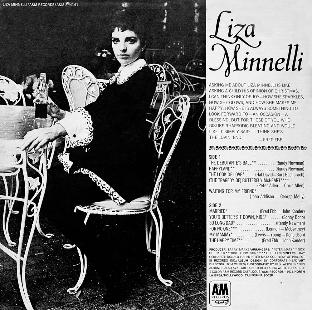 Liza Minnelli - Back Cover