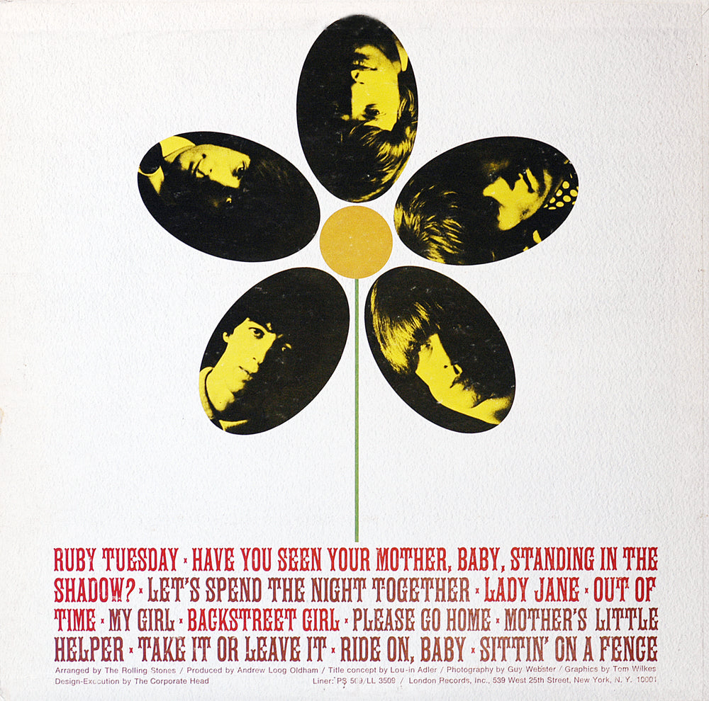 The Rolling Stones - Flowers - Back Cover